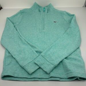 Kids Vineyard Vines 1/4 Zip Sweater - Green - Size 7